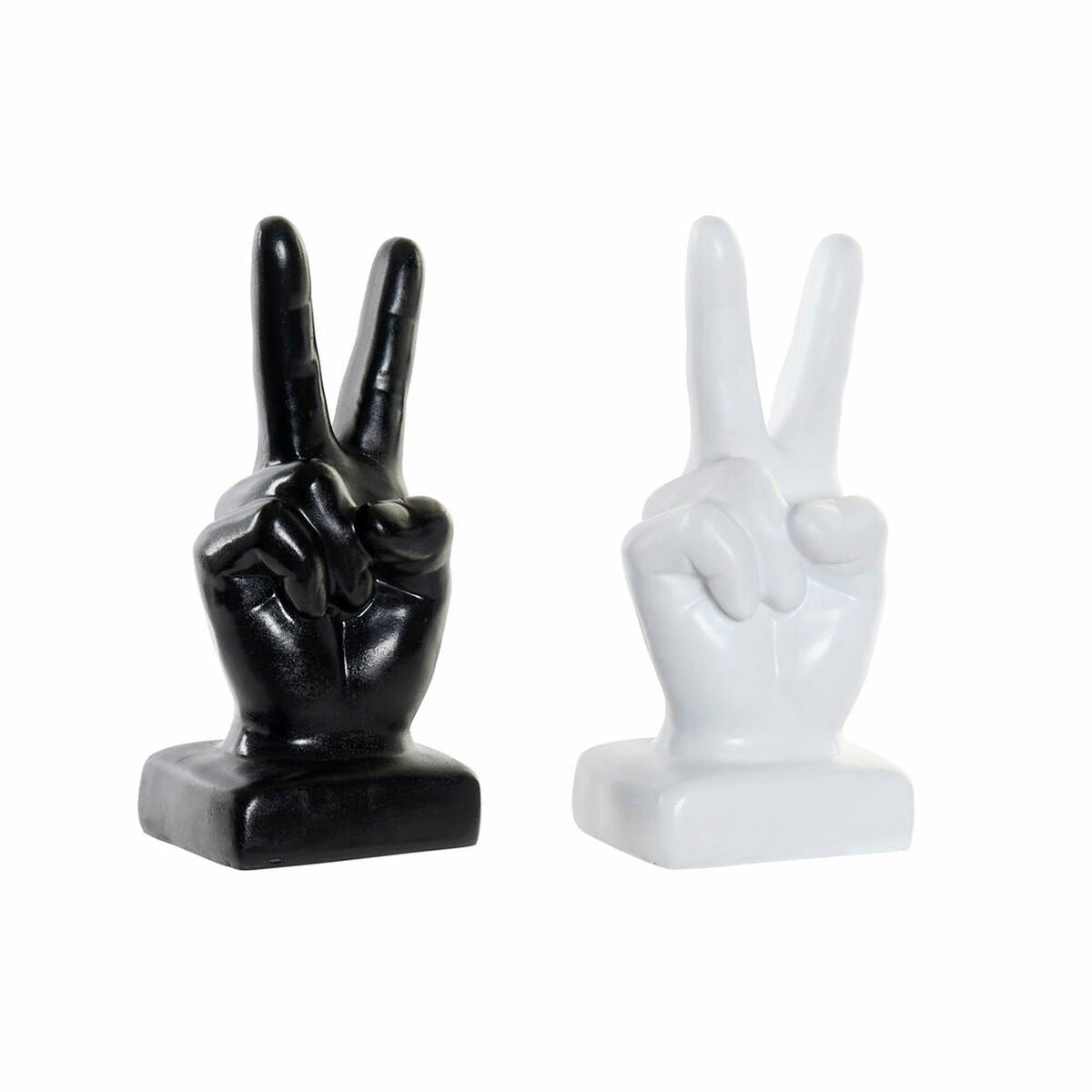 Decorative Figure DKD Home Decor White Black Modern Hand 13 x 12 x 29