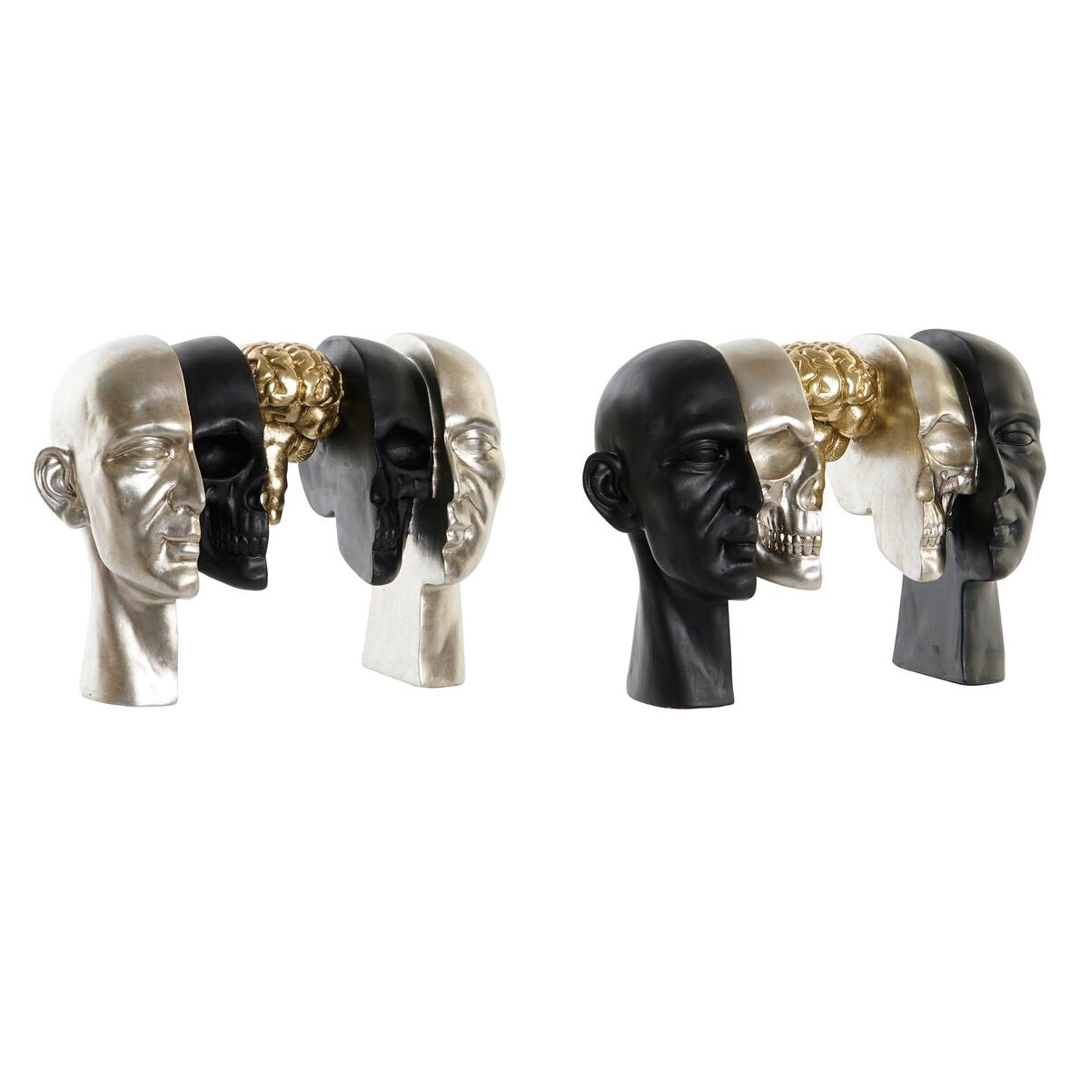 Decorative Figure DKD Home Decor Head 31,5 x 16,5 x 22,5 cm (2 Units)
