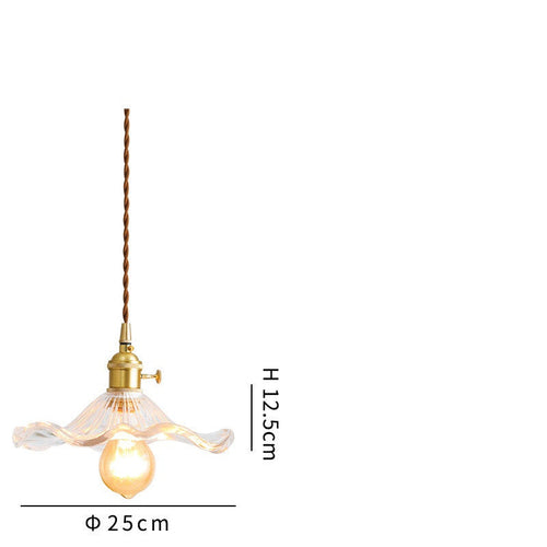 Modern Scandinavian Asian Inspired Minimalist Glass Pendant Light