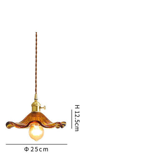 Modern Scandinavian Asian Inspired Minimalist Glass Pendant Light