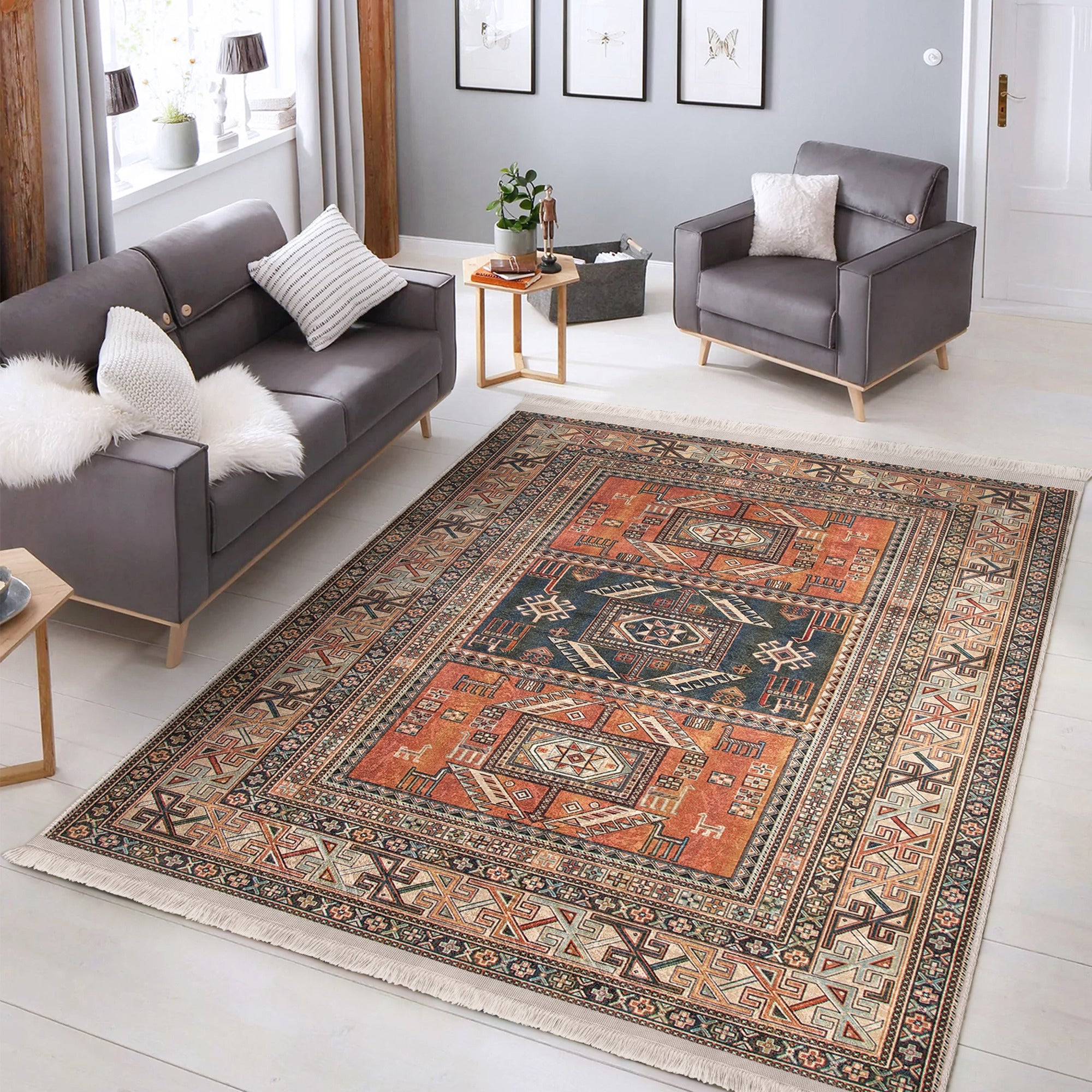 Old Style Home Decor Washable Area Rug | Homeezone