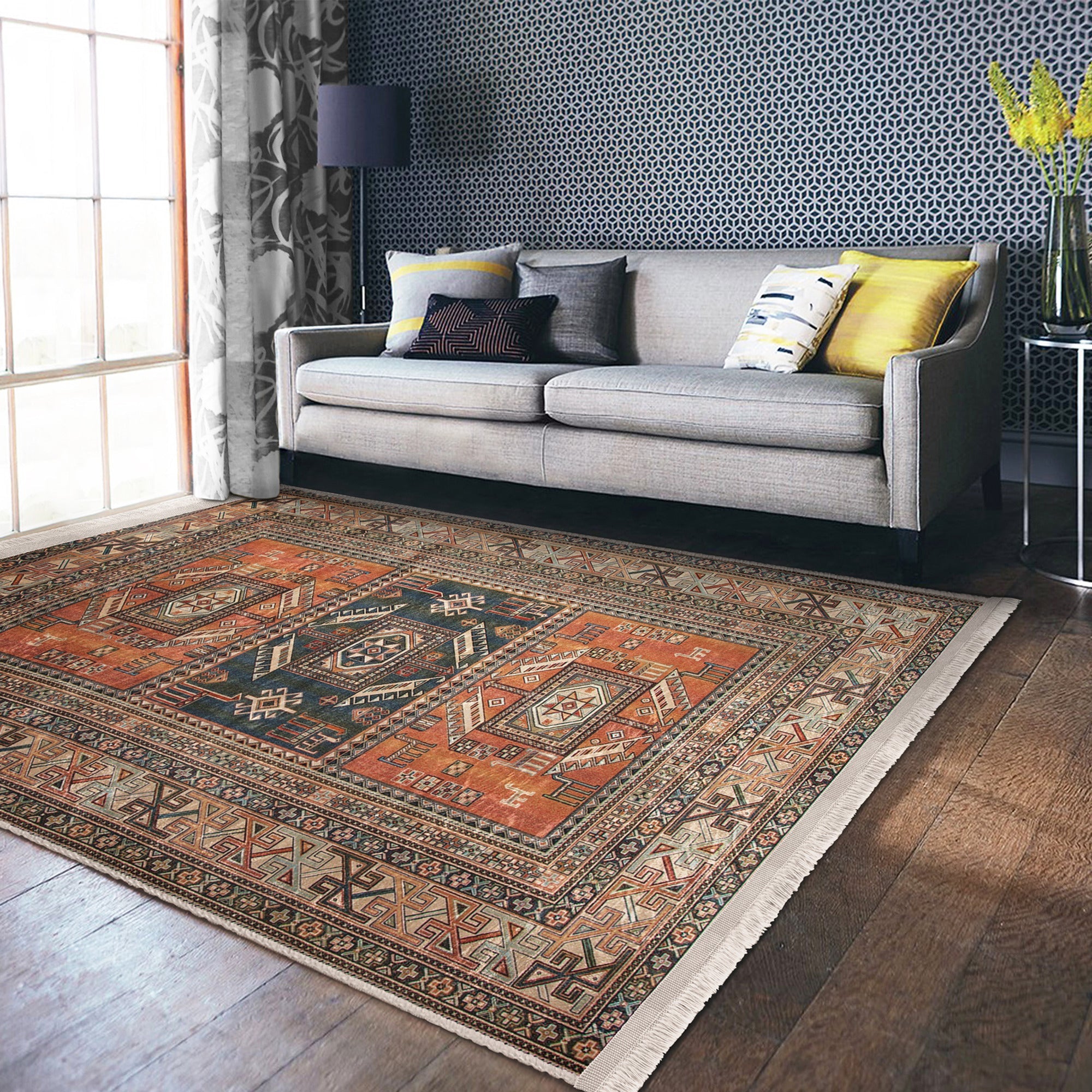 Old Style Home Decor Washable Area Rug | Homeezone