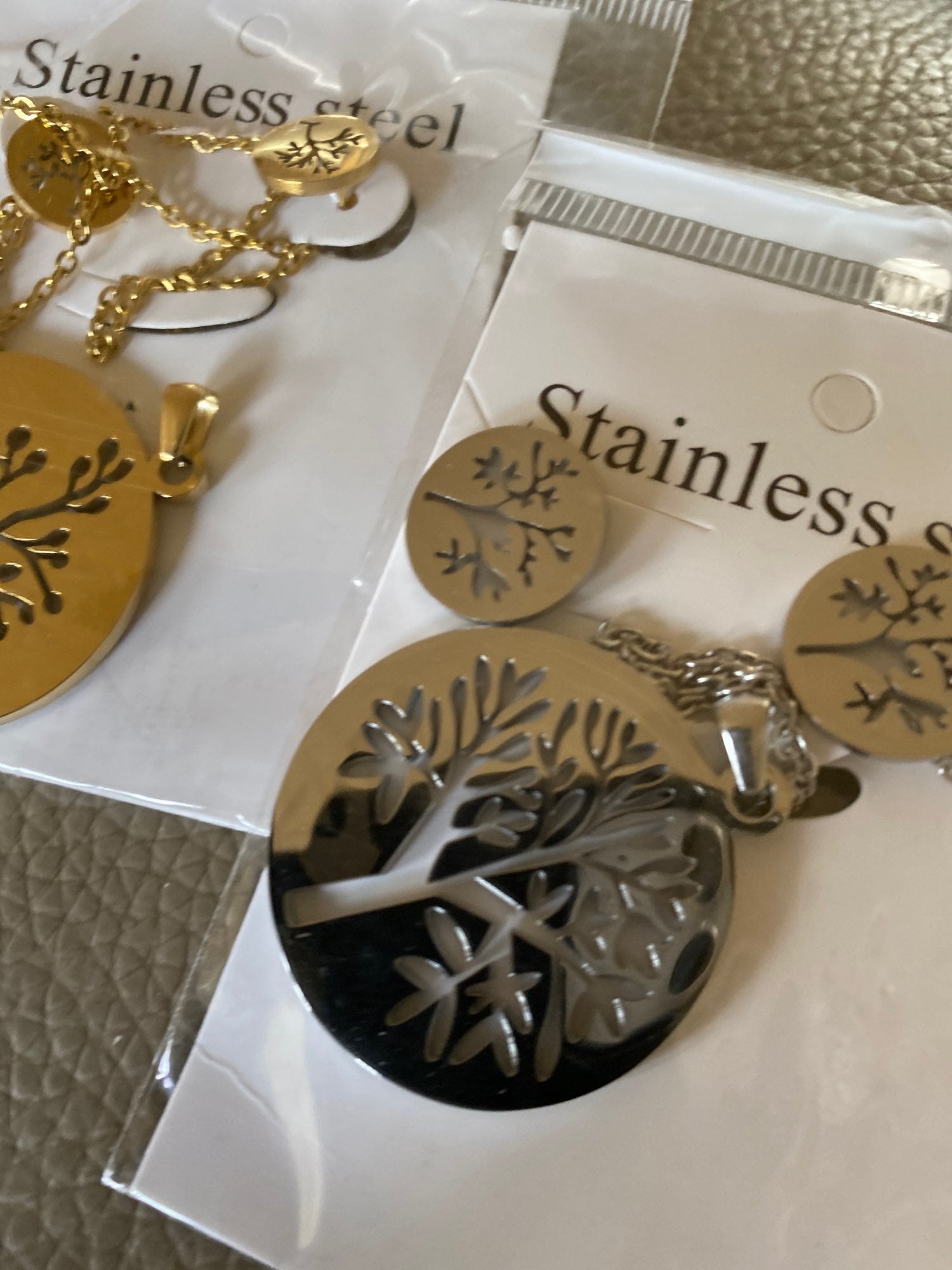 Luxukisskids Dubai Steel Jewelry Sets For Women Necklace Earrings Man