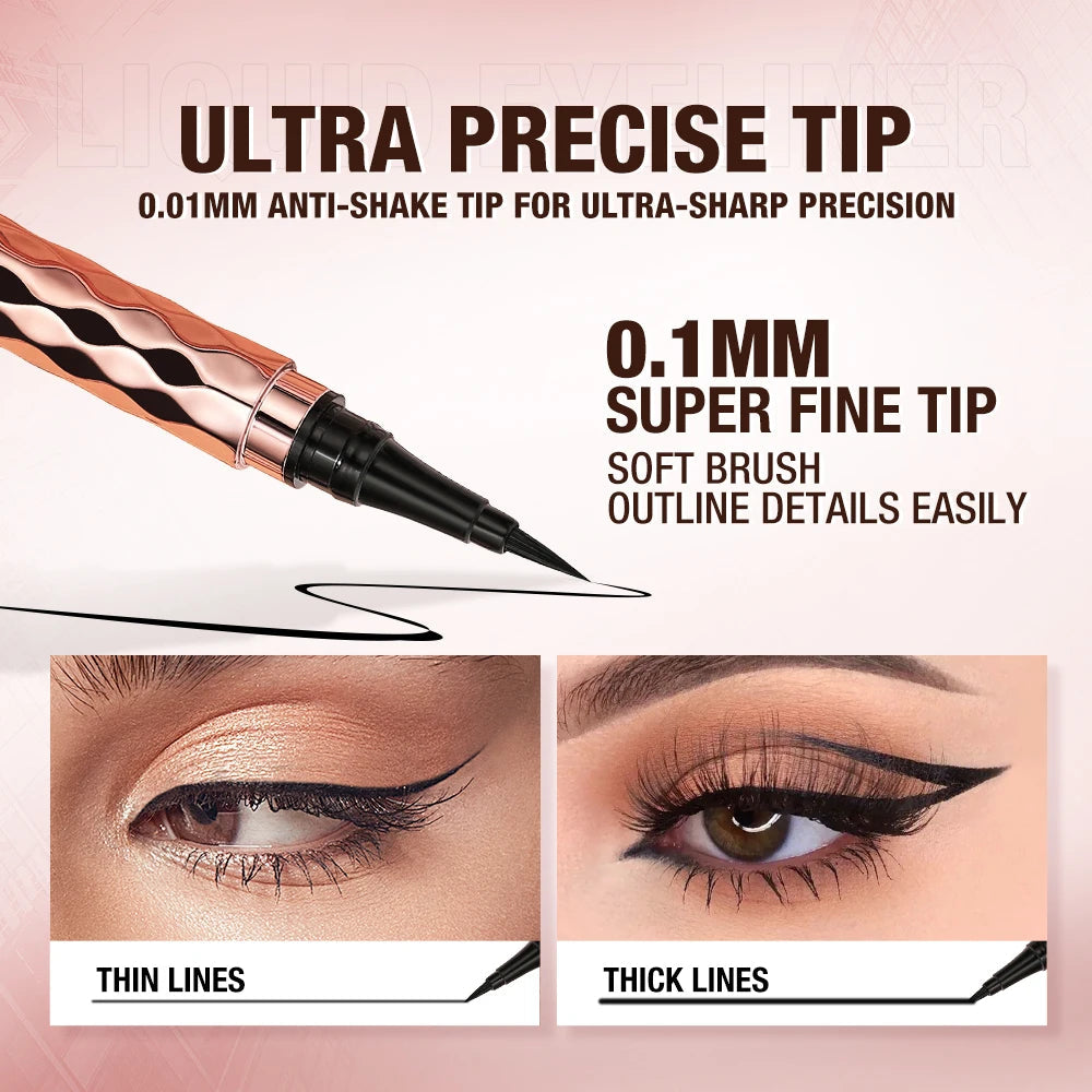 O.TWO.O Eyeliner Pencil Liquid Eye Liner Waterproof Smudge Proof Quick
