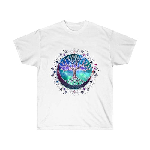 Tree of Life Crescent Moon Spiritual T-Shirt