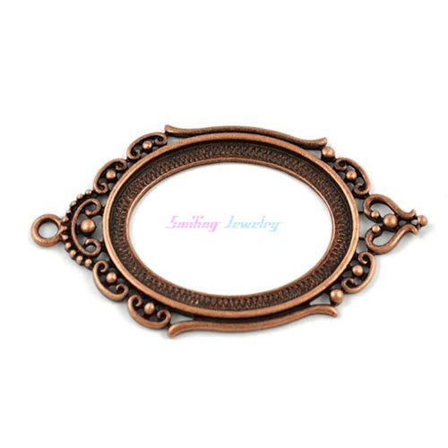 10pcs Fit 30mm*40mm DIY Oval Glass Cabochon Base