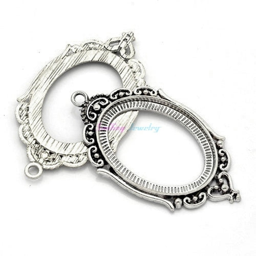 10pcs Fit 30mm*40mm DIY Oval Glass Cabochon Base