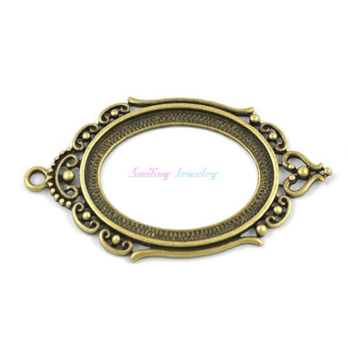 10pcs Fit 30mm*40mm DIY Oval Glass Cabochon Base