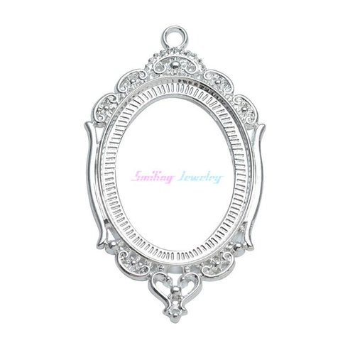 10pcs Fit 30mm*40mm DIY Oval Glass Cabochon Base