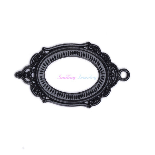 10pcs Fit 30mm*40mm DIY Oval Glass Cabochon Base