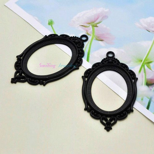 10pcs Fit 30mm*40mm DIY Oval Glass Cabochon Base