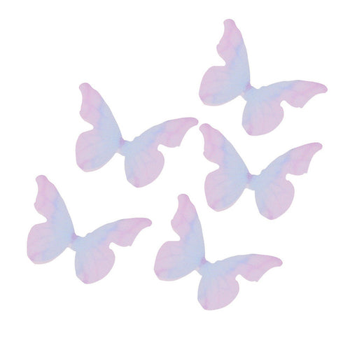 5pcs Colorful Beautiful Organza Butterfly Ethereal