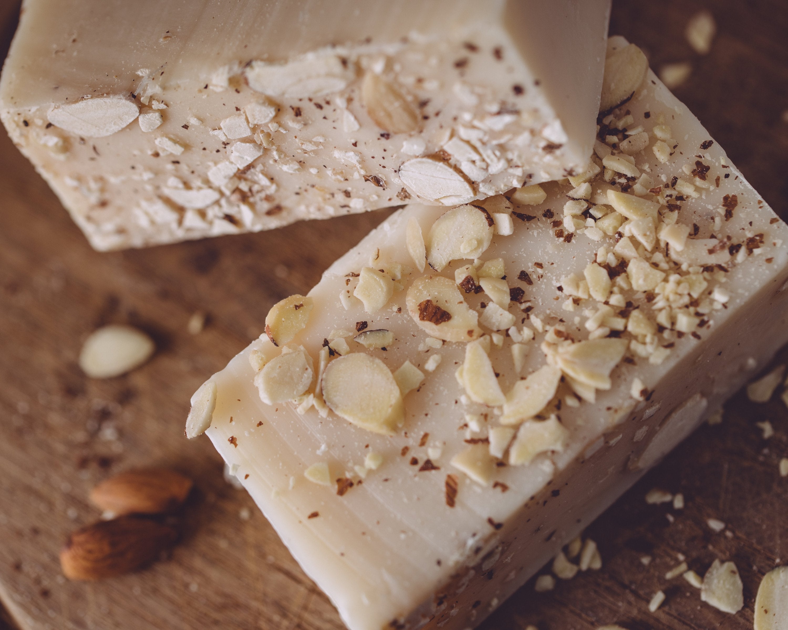 Almond Cake Organic Handmade Soap Bar – 7 oz | Sweet Harvest Farms