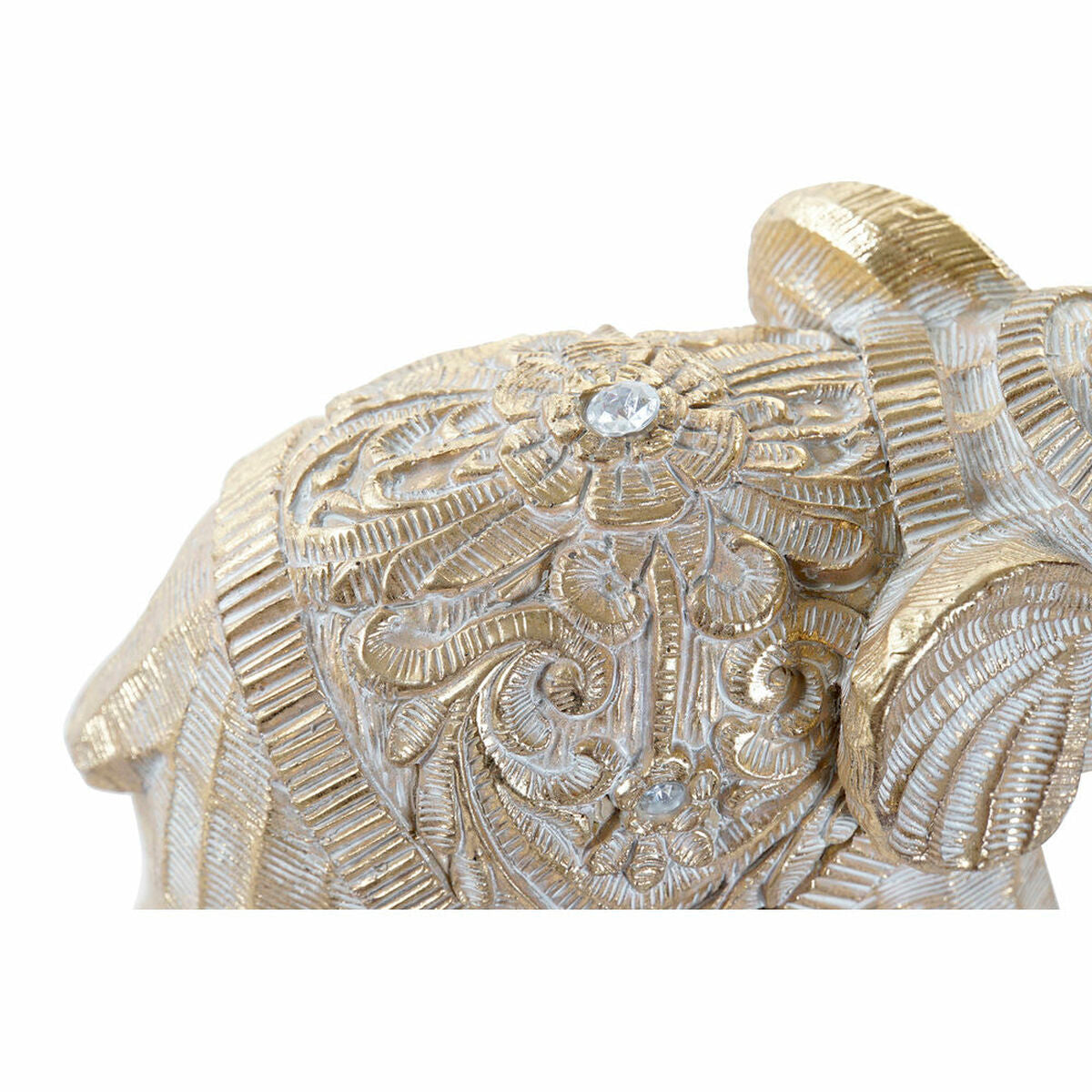 Decorative Figure DKD Home Decor Golden Elephant Colonial 17 x 7,5 x