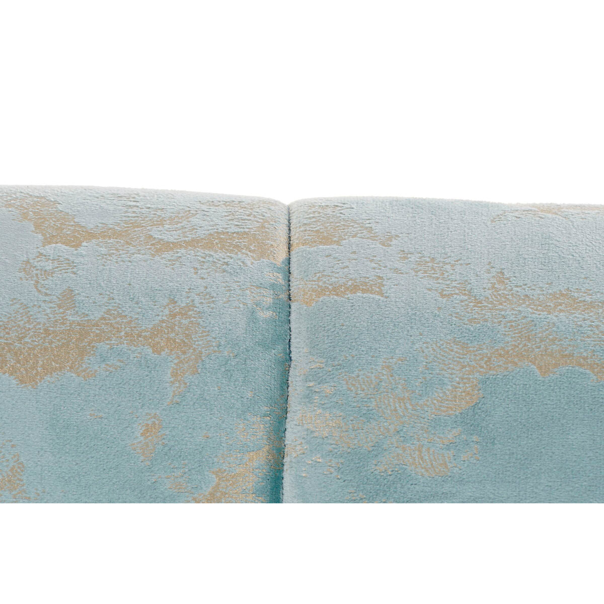 Sofa DKD Home Decor Green Polyester Birch Golden Glam (124 x 73 x 80