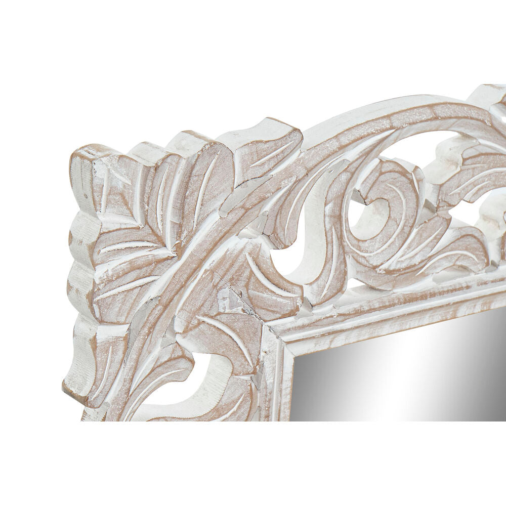 Wall mirror DKD Home Decor 160 x 2,5 x 80 cm Crystal Natural Indian