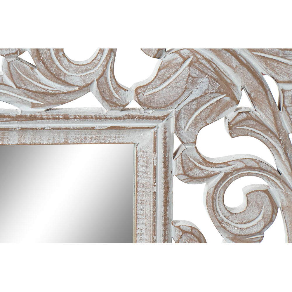 Wall mirror DKD Home Decor 160 x 2,5 x 80 cm Crystal Natural Indian