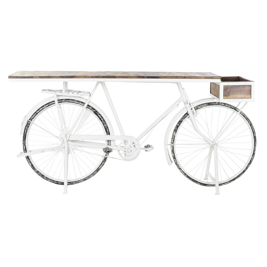 Console DKD Home Decor 187 x 54 x 90 cm Natural Metal Wood White