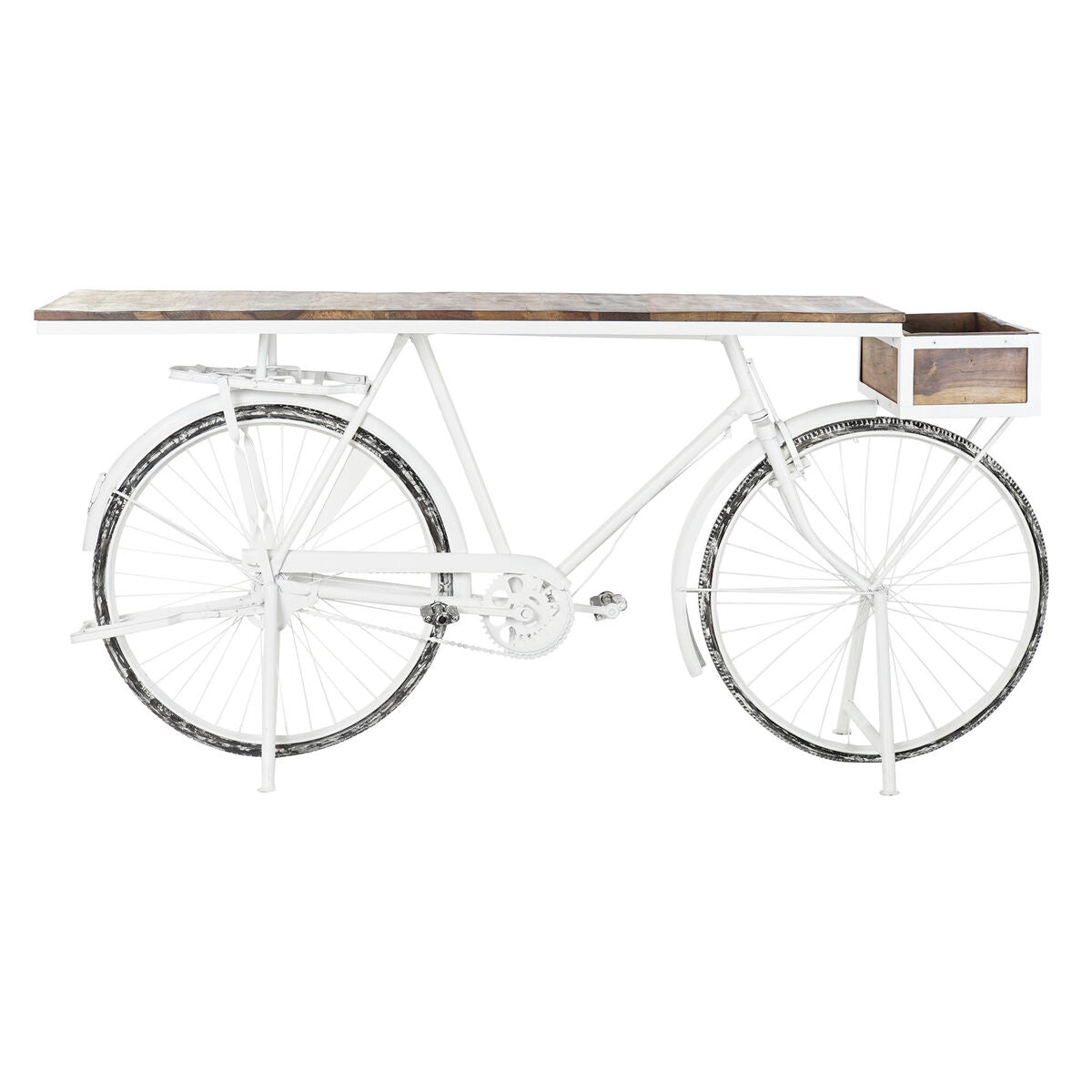 Console DKD Home Decor 187 x 54 x 90 cm Natural Metal Wood White
