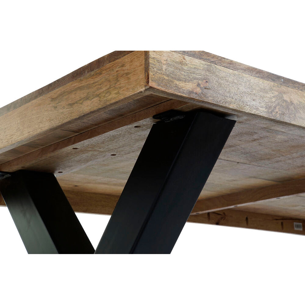 Dining Table DKD Home Decor Metal Mango wood (200 x 100 x 77 cm)