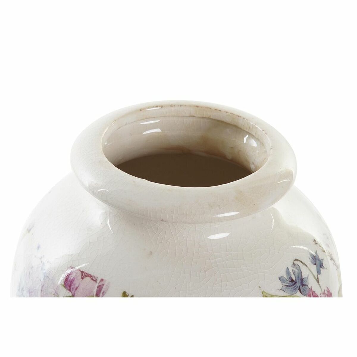 Vase DKD Home Decor White Green Maroon Stoneware 18 x 18 x 25 cm