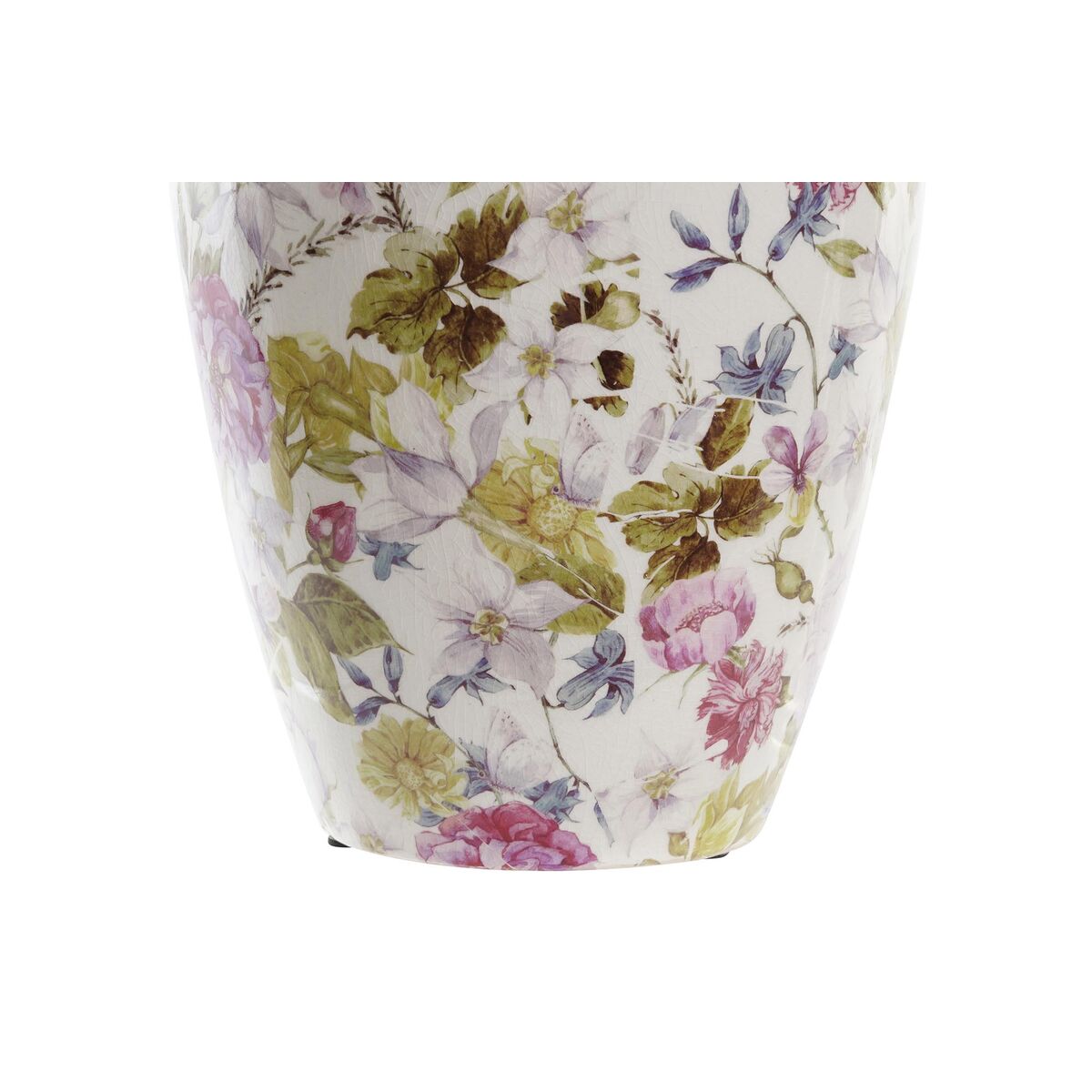 Vase DKD Home Decor White Green Maroon Stoneware 18 x 18 x 25 cm