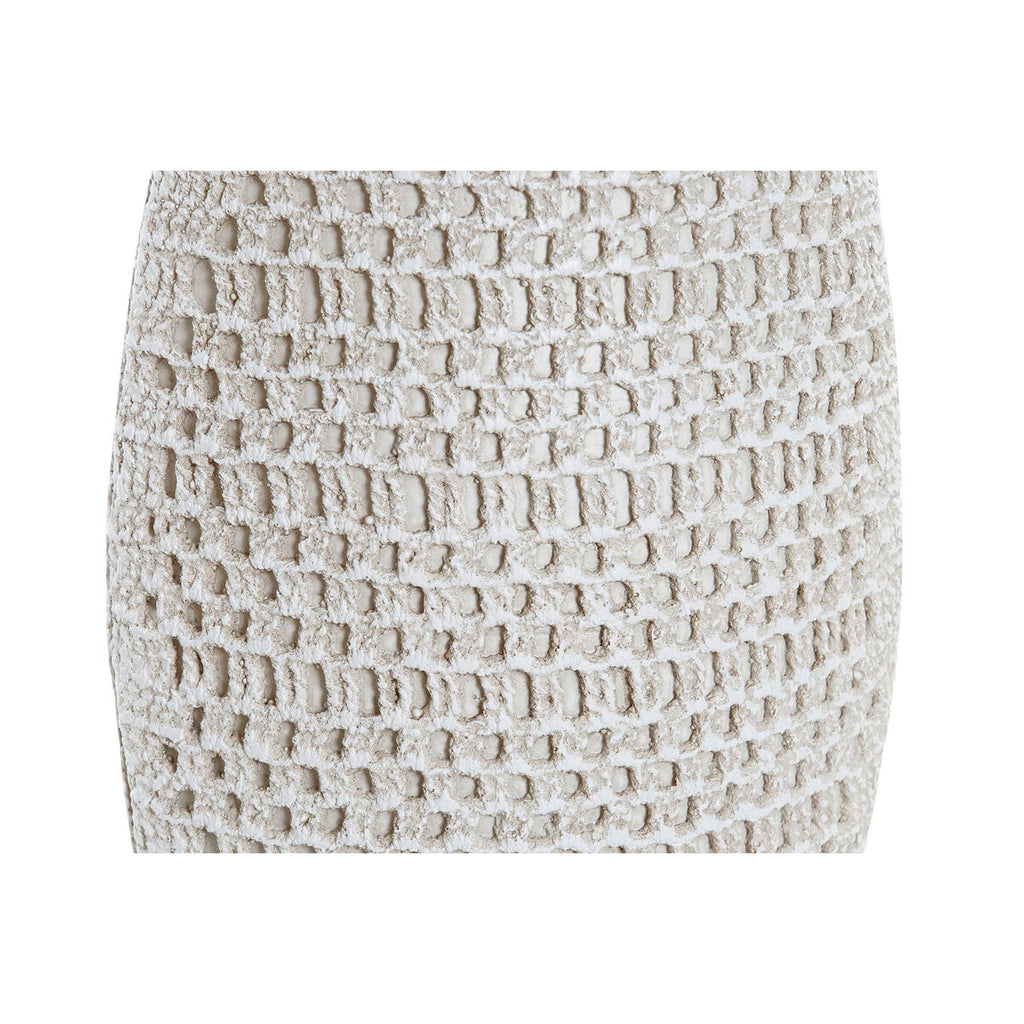 Vase DKD Home Decor White Resin Modern 14 x 7 x 37 cm