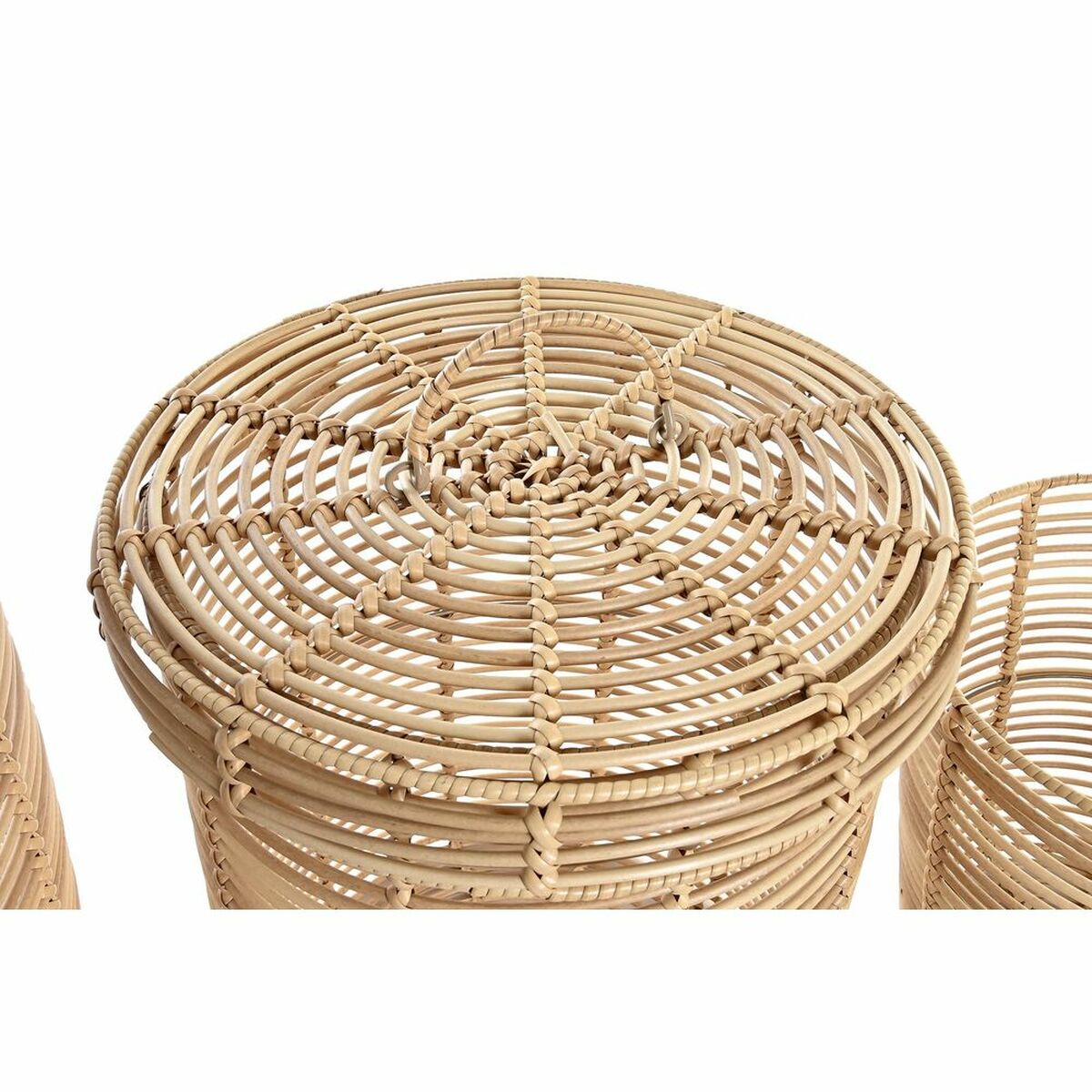 Basket set DKD Home Decor 42 x 42 x 48 cm Metal polypropylene Boho