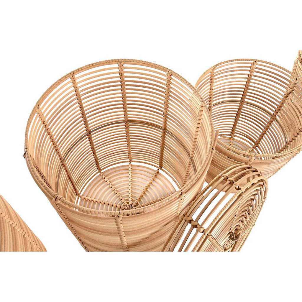 Basket set DKD Home Decor 42 x 42 x 48 cm Metal polypropylene Boho