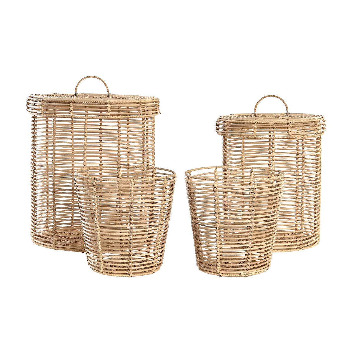 Basket set DKD Home Decor 42 x 42 x 48 cm Metal polypropylene Boho