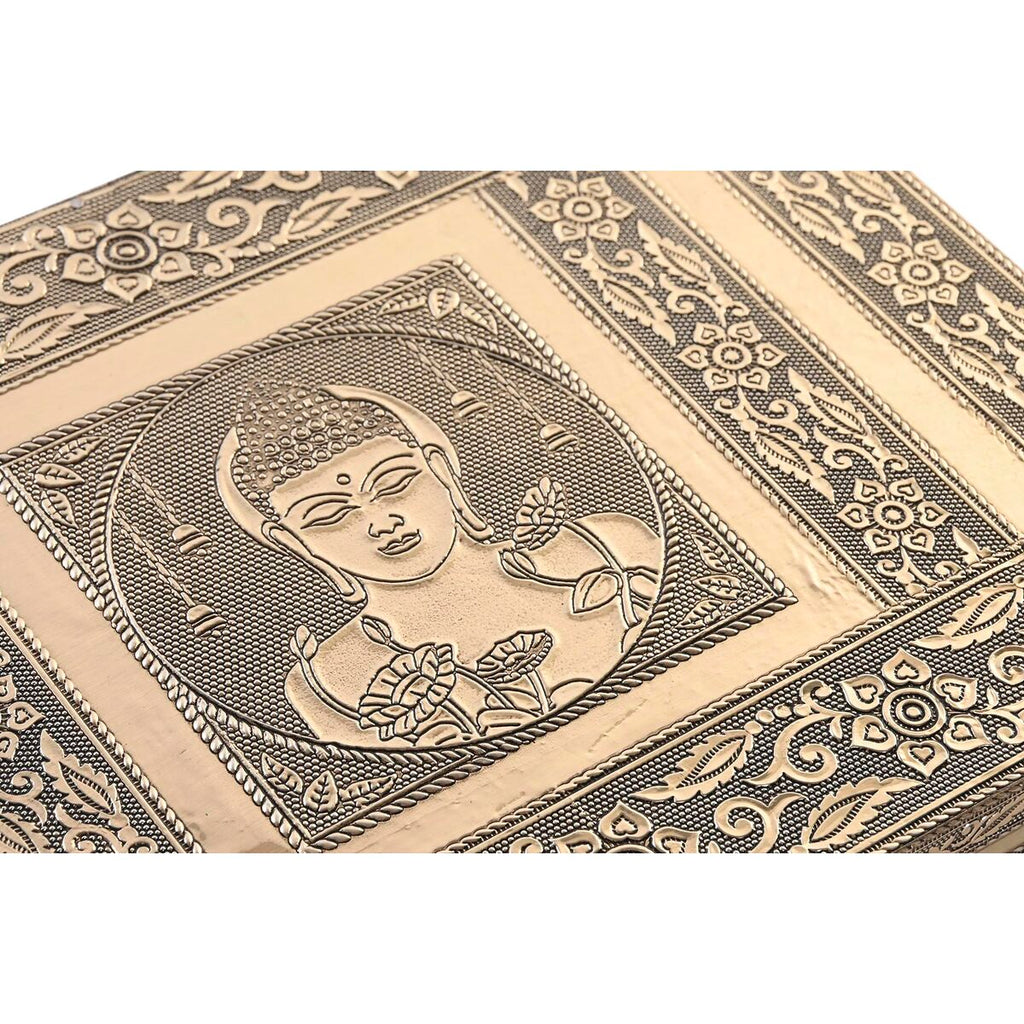 Jewelry box DKD Home Decor 27,5 x 20 x 5,4 cm Champagne Beige Wood