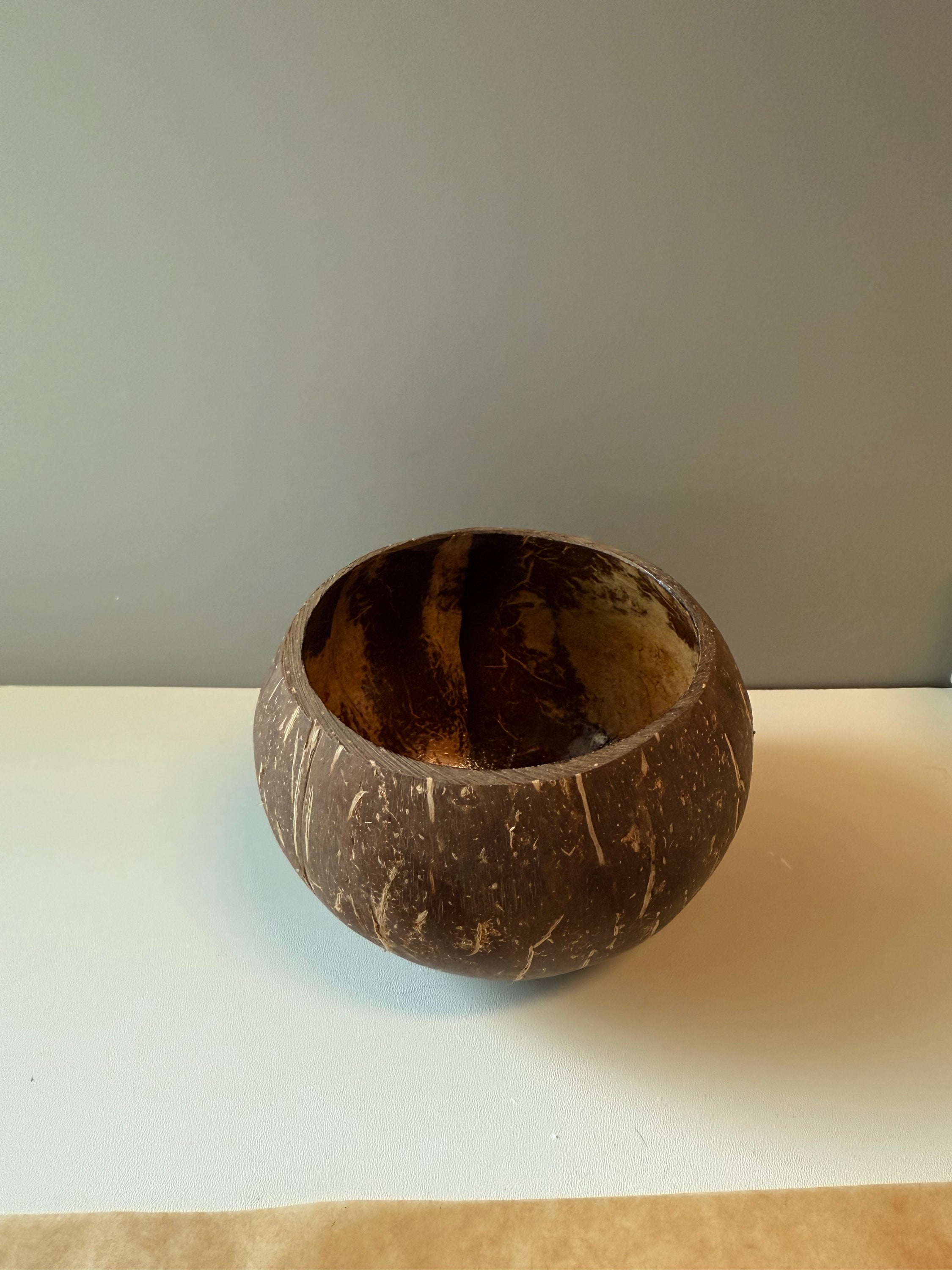 Natural Coconut Shell Bowl – Ideal for Candle Making or Rustic Home