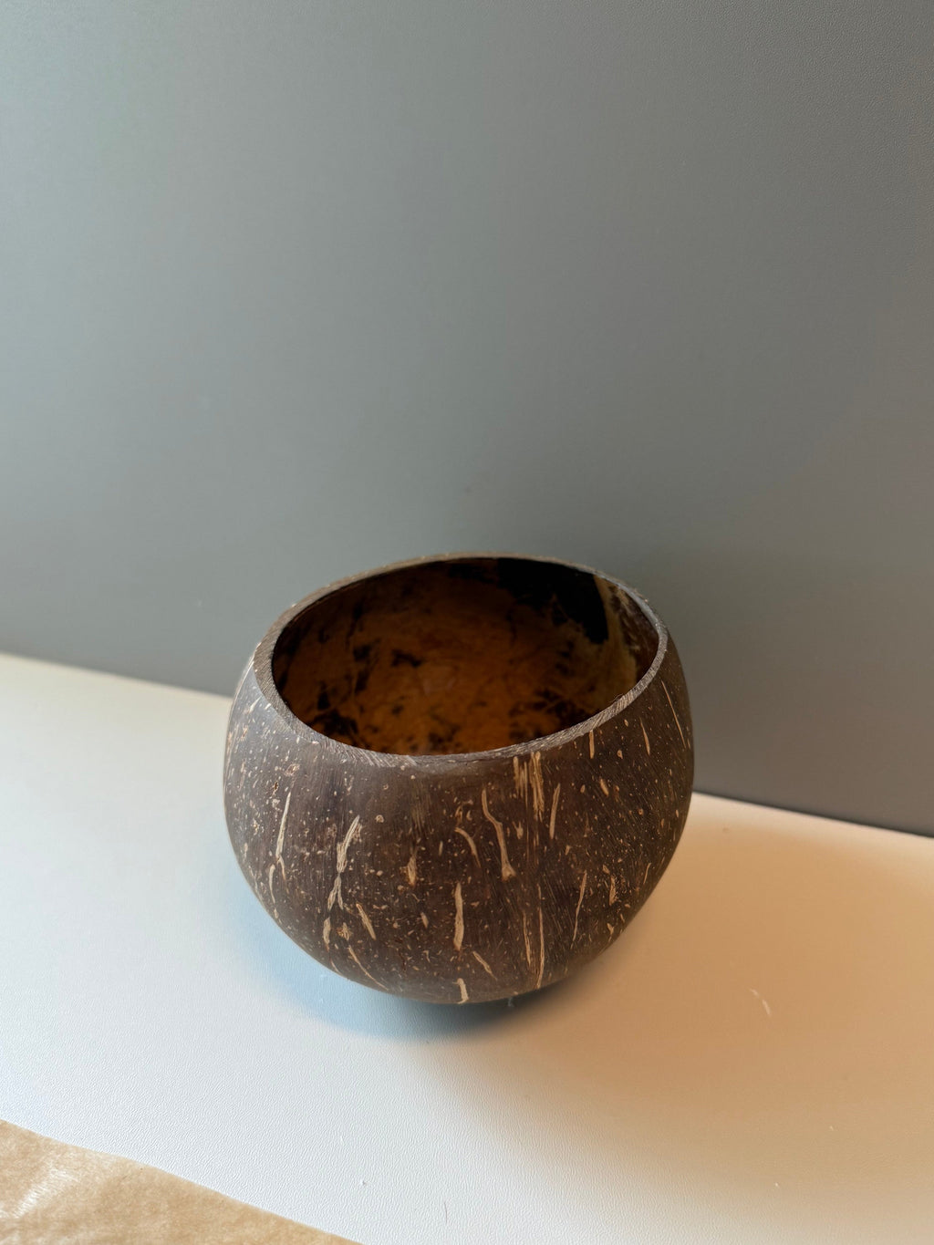 Natural Coconut Shell Bowl – Ideal for Candle Making or Rustic Home
