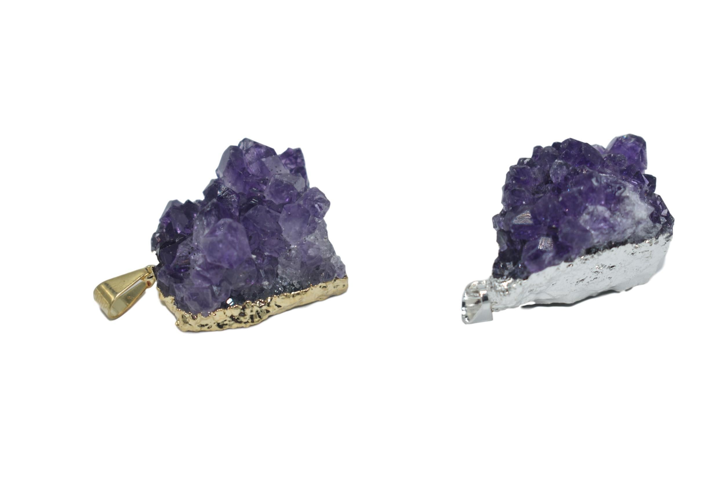Amethyst Druze Pendant