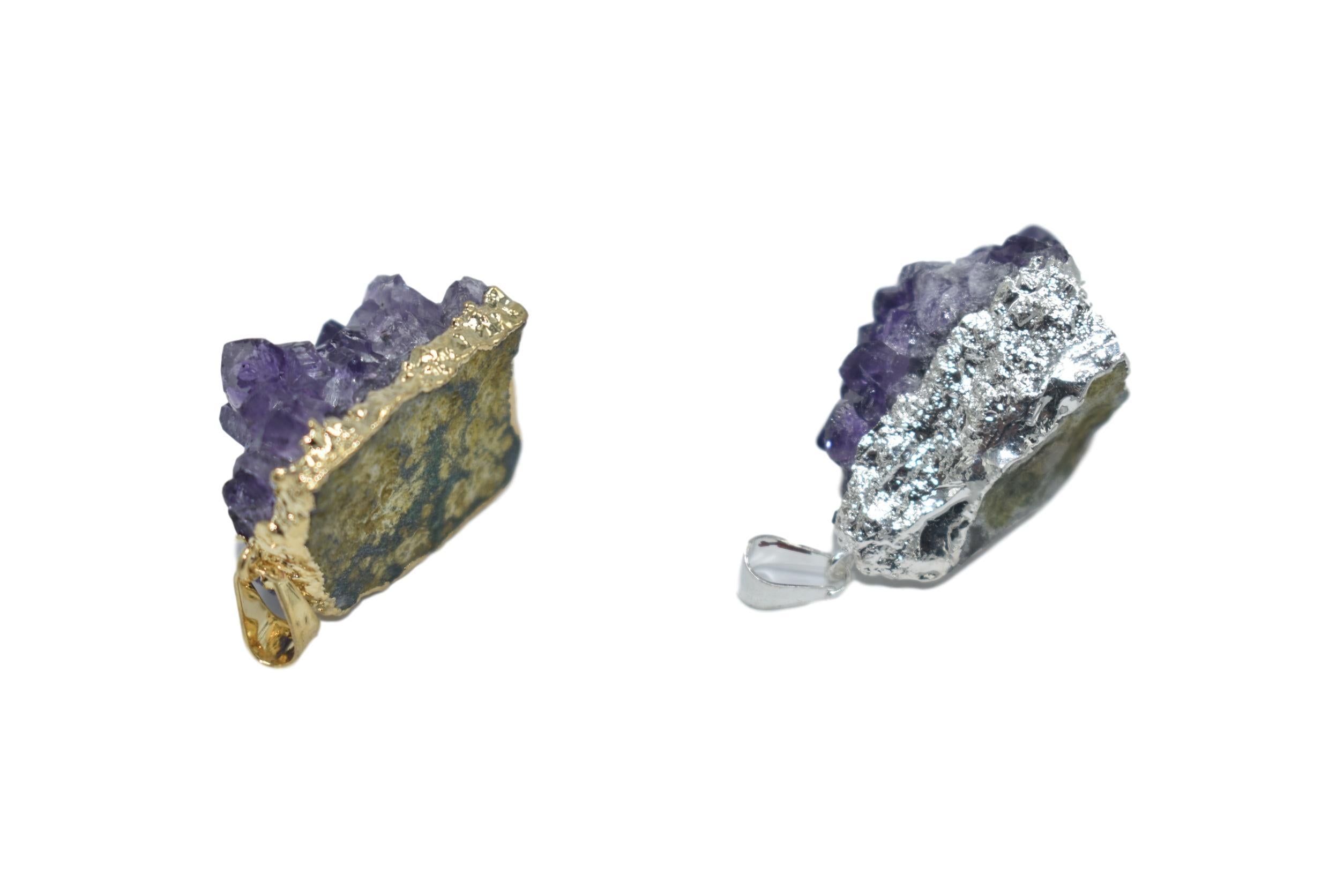 Amethyst Druze Pendant