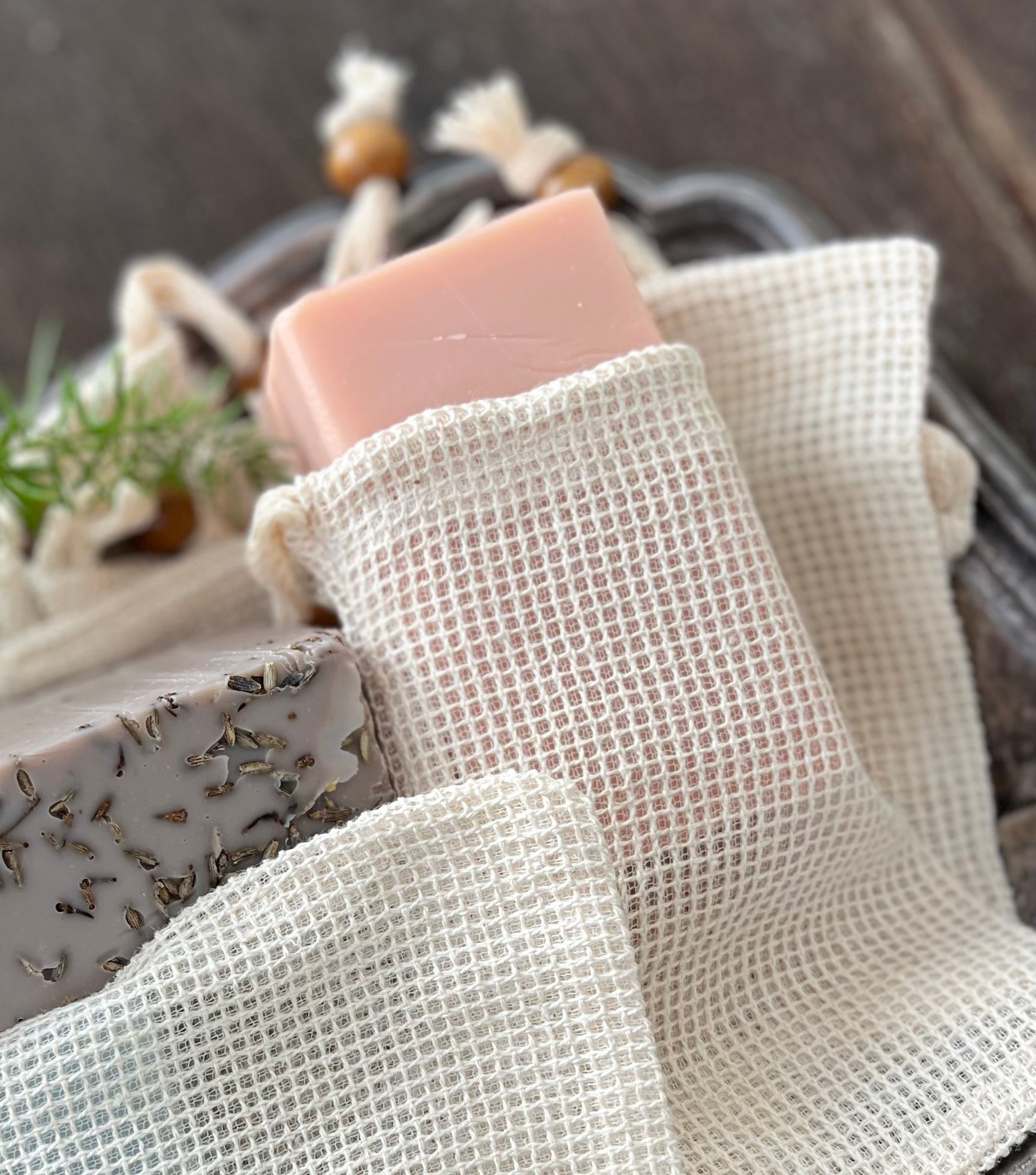 Ramie Soap Bags -Soap Keeper