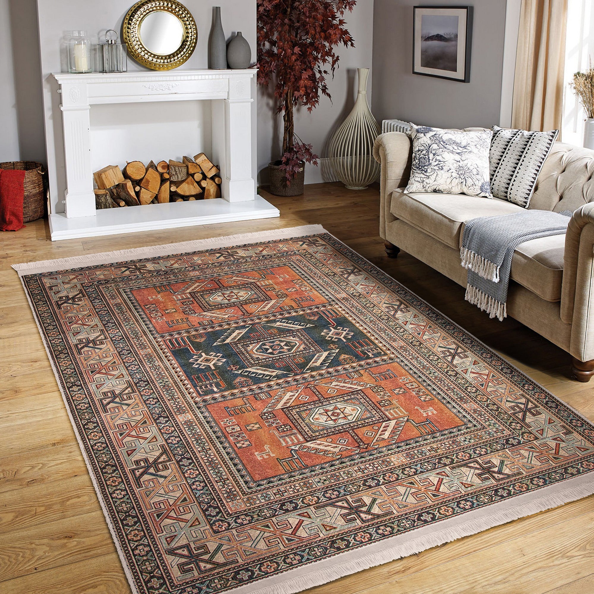 Old Style Home Decor Washable Area Rug | Homeezone