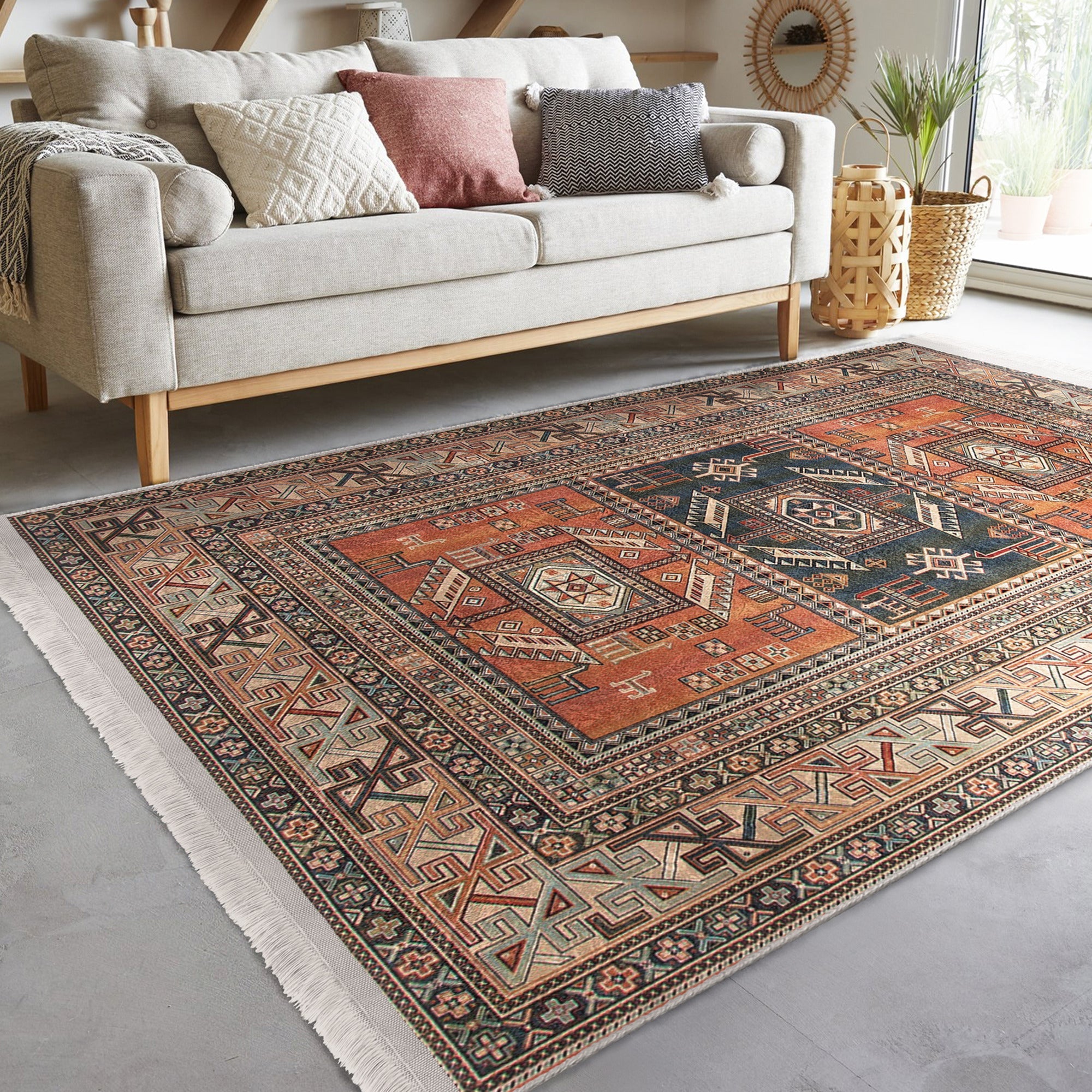 Old Style Home Decor Washable Area Rug | Homeezone