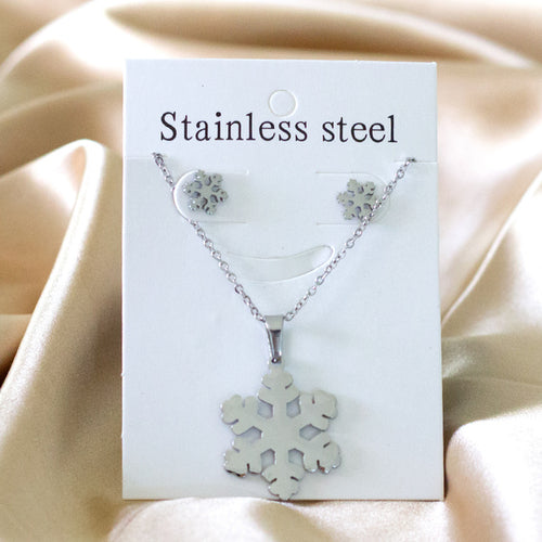 Luxukisskids Dubai Steel Jewelry Sets For Women Necklace Earrings Man