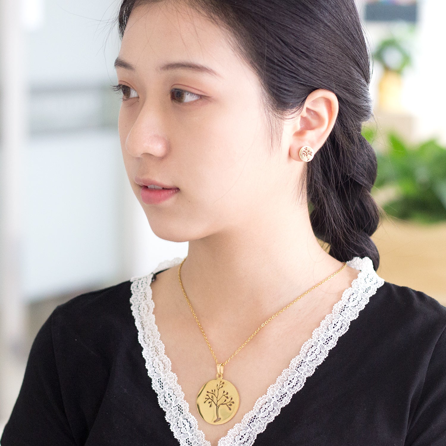 Luxukisskids Dubai Steel Jewelry Sets For Women Necklace Earrings Man