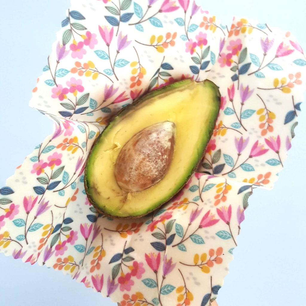 *Classic Set of 3 L, M, S Beeswax Food Wraps | Meadow