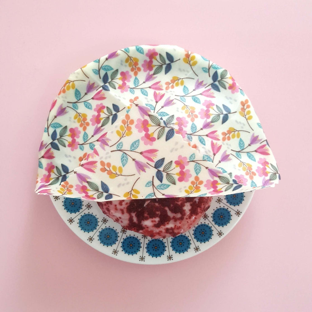 *Classic Set of 3 L, M, S Beeswax Food Wraps | Meadow