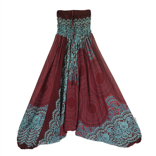 Bohemian Pants Women Pantalones Mujer Hippie High Waist Rayon Harem