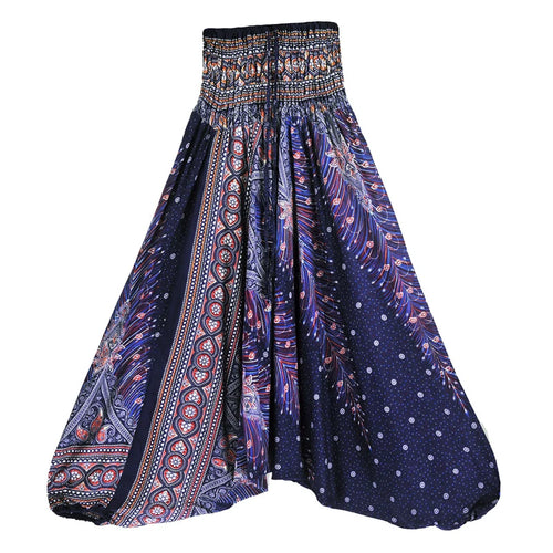 Bohemian Pants Women Pantalones Mujer Hippie High Waist Rayon Harem