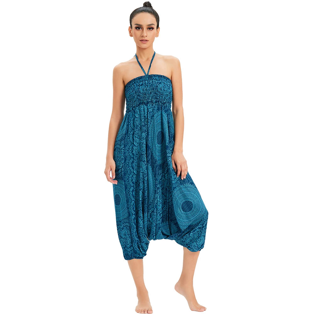Bohemian Pants Women Pantalones Mujer Hippie High Waist Rayon Harem