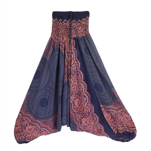 Bohemian Pants Women Pantalones Mujer Hippie High Waist Rayon Harem