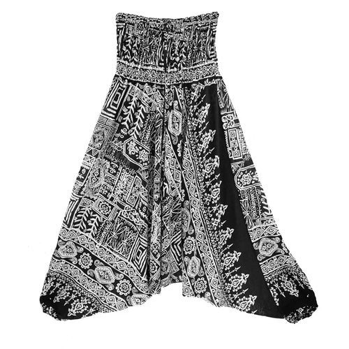 Bohemian Pants Women Pantalones Mujer Hippie High Waist Rayon Harem