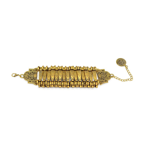 Vintage Silver Golden Coins Bracelet for Women Men Boho Hippie Beach