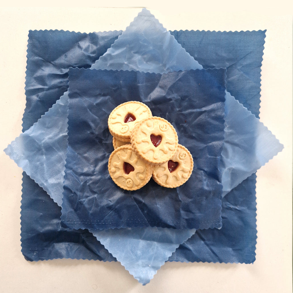 *Earth Tones Set of 3 Beeswax Food Wraps | Sky