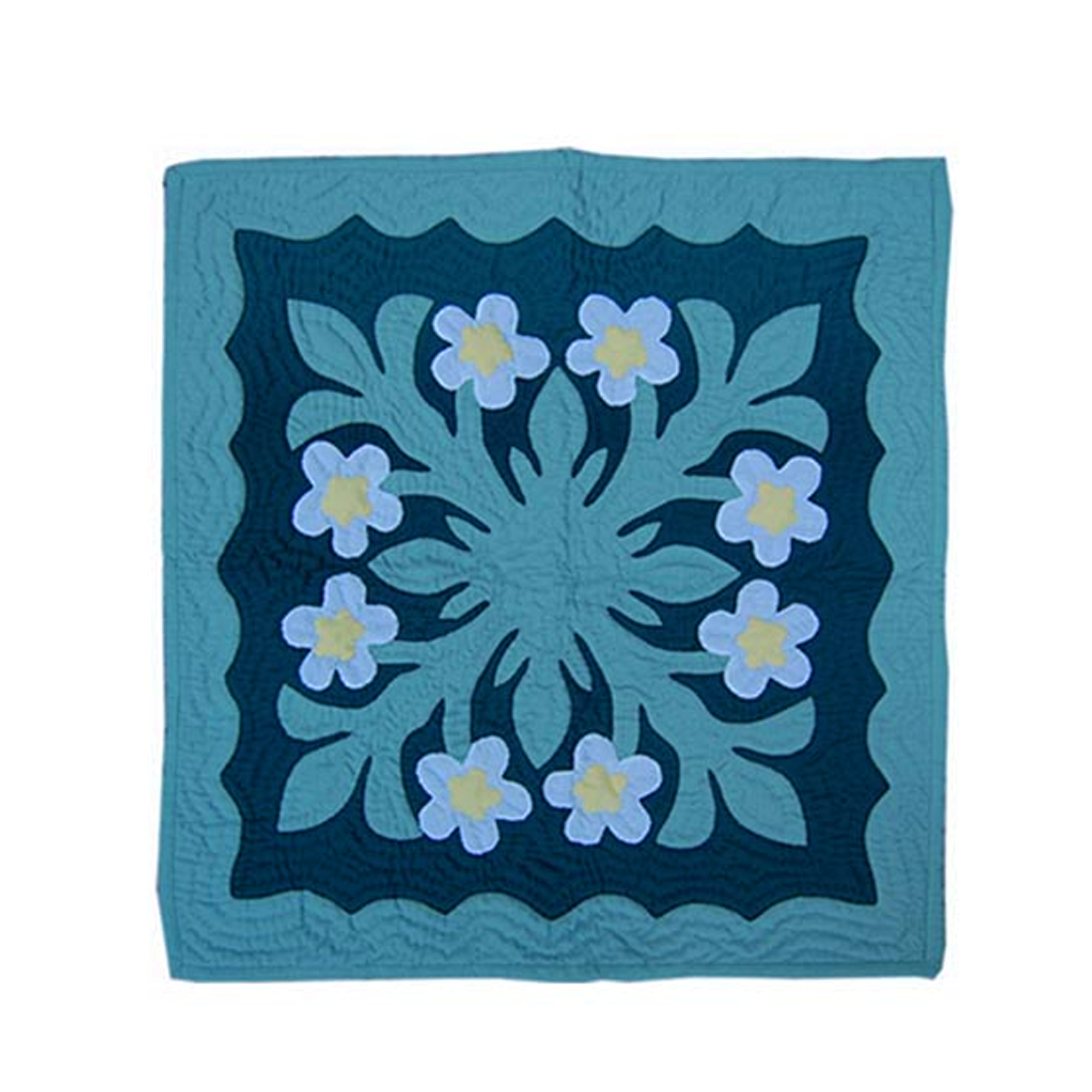 24x24 Quilted Wall Hanging, Home Decor | Hawaiian Style | Wall Hanging